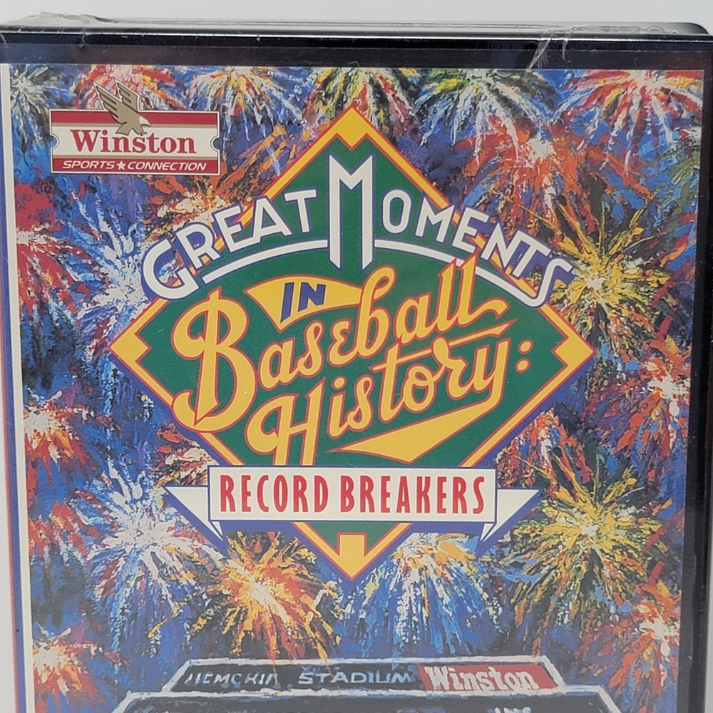 Sealed Winston Sports ~ Great Moments In Baseball History ~ Record Breakers VHS - Picture 2 of 11